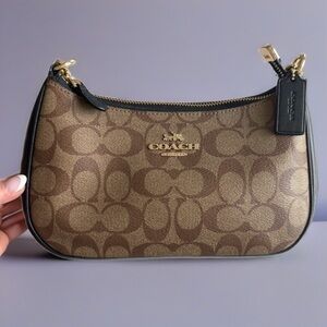 Coach Black and Brown Wristlet